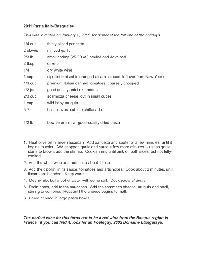 Pasta Italo-Basquaise