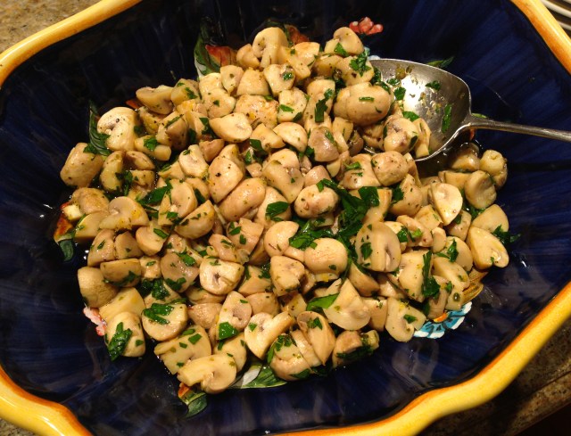 marinated mushrooms