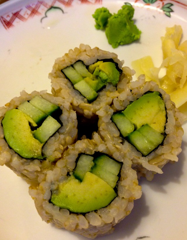 avocado sushi