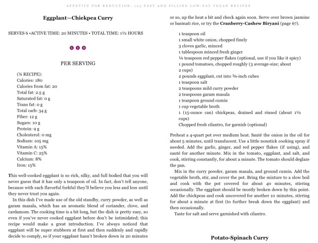 Chickpea-Eggplant Curry