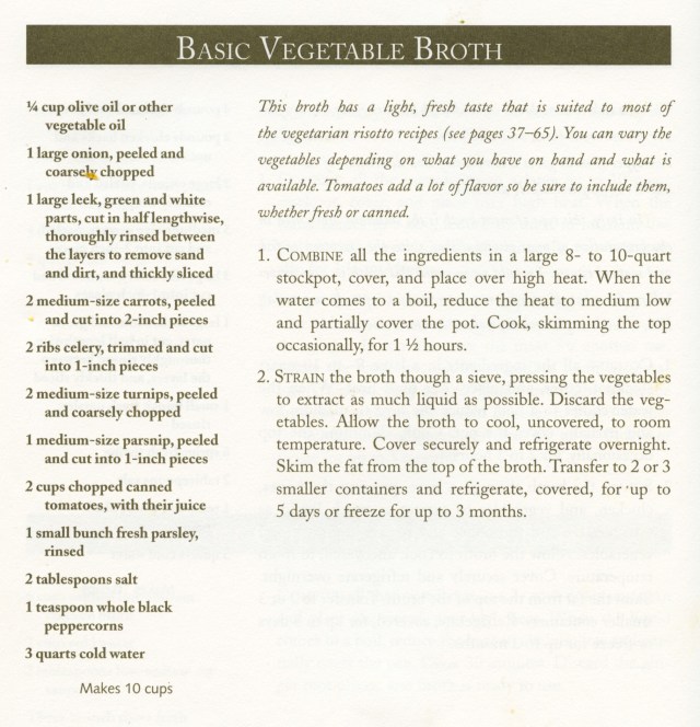 basic veg broth