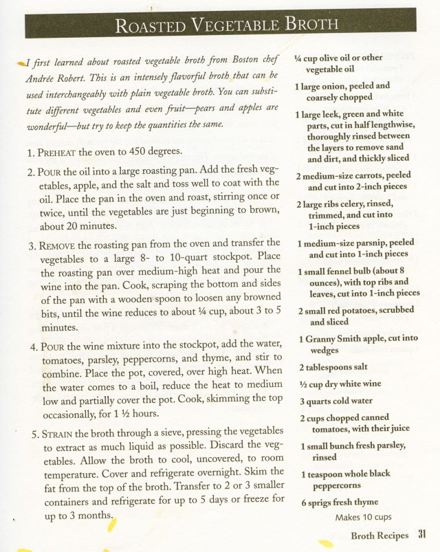 roasted veg broth