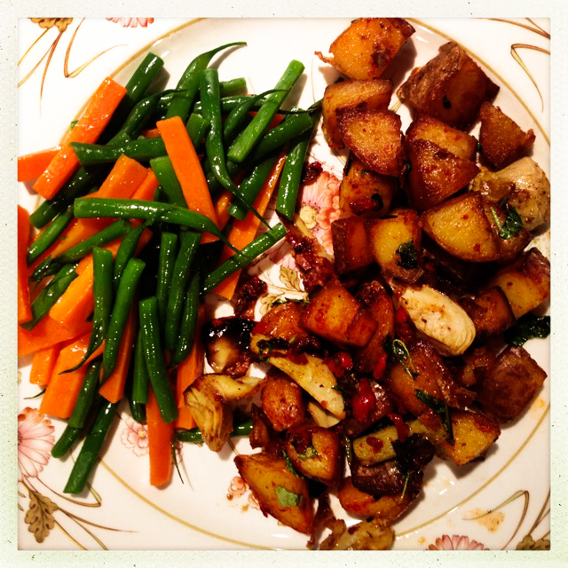 veg dinner plate
