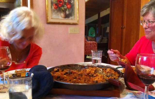 L & B with Eggplant Paella