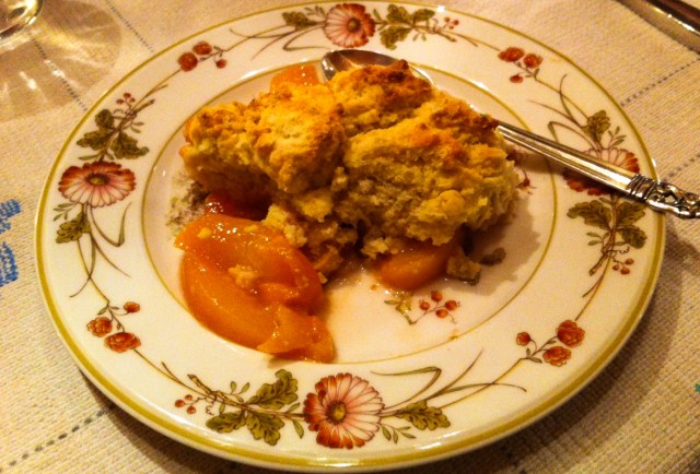 peach cobbler