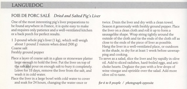 Porc Sale Foie recipe