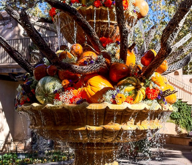 Fall harvest fountain