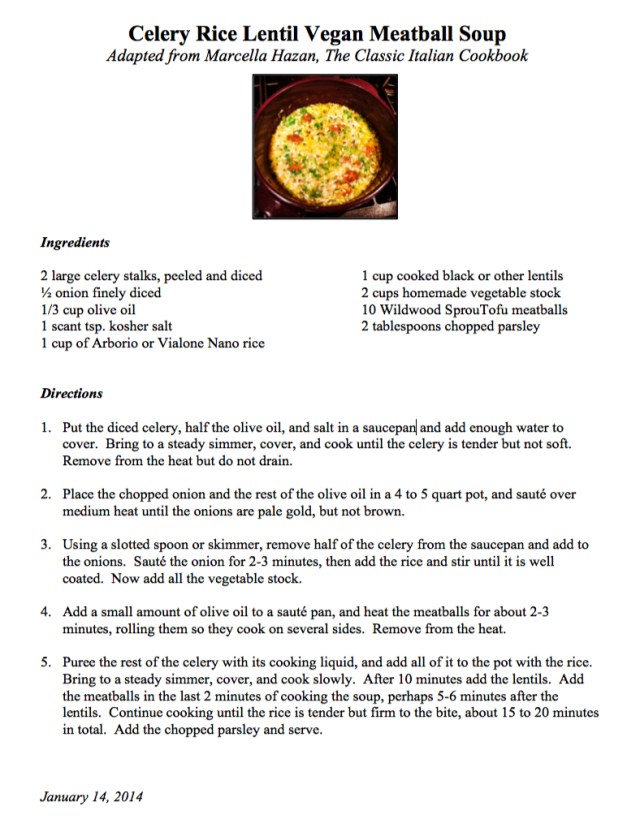 celery rice lentil soup recipe