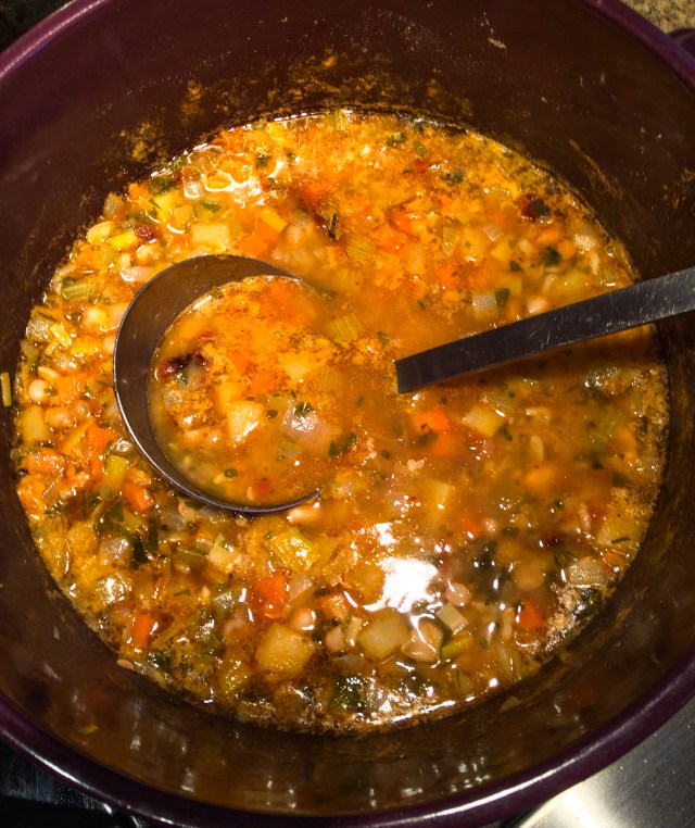 soup in the Emile Henri pot