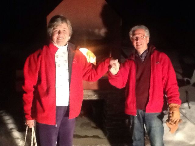with June at pizza oven_Jan 2014