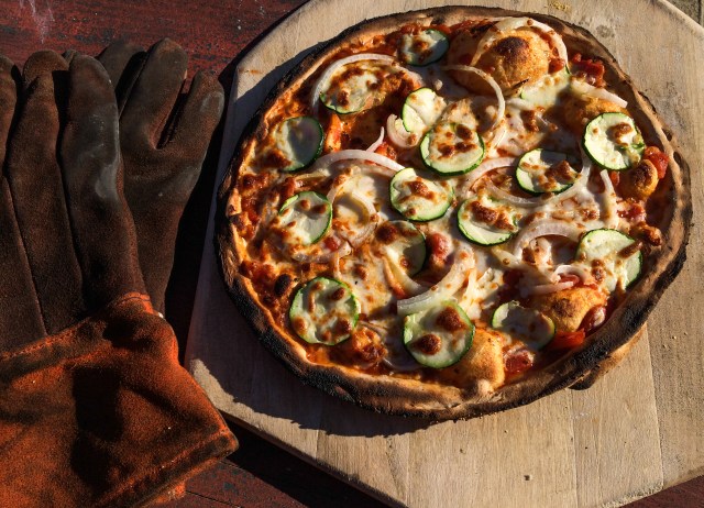 Barbara's with zucchini and onion