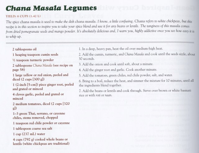 Chana Masala Legumes