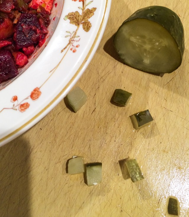 …and chopped pickle