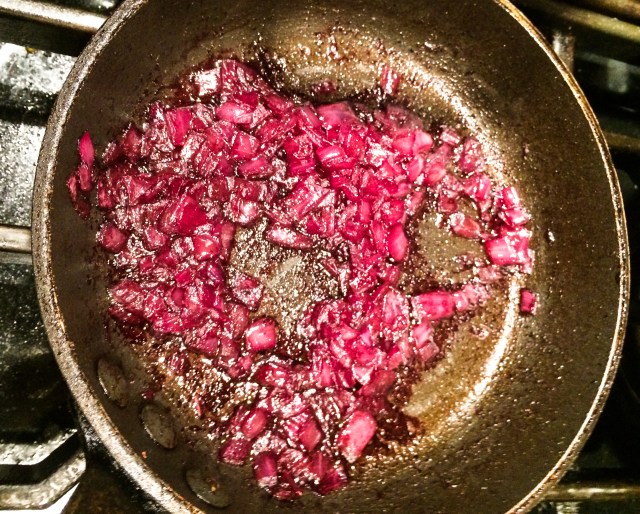 red onion, cheap wine combo