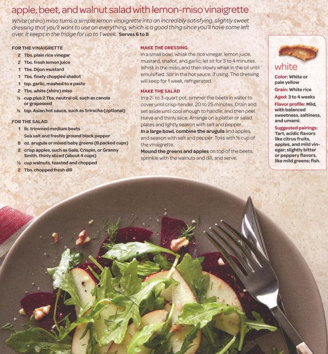 Apple Beet and Walnut Salad