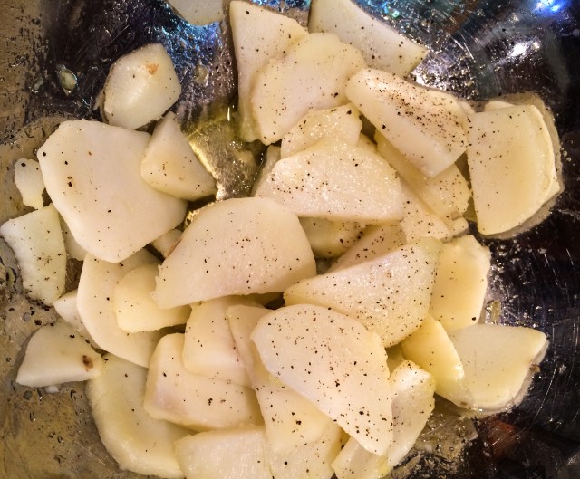 boiled potatoes