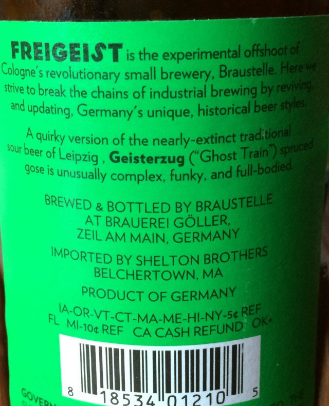 gose back label