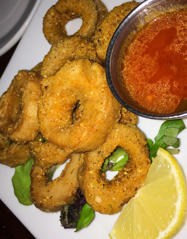 Blossom mushroom "calamari"