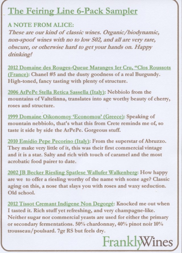 Feiring Line 6-Pack natural wines