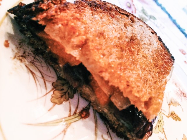 radicchio-sweet peppers panino