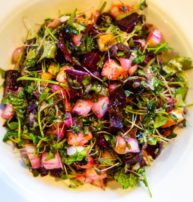Beet-Micro-greens Salad
