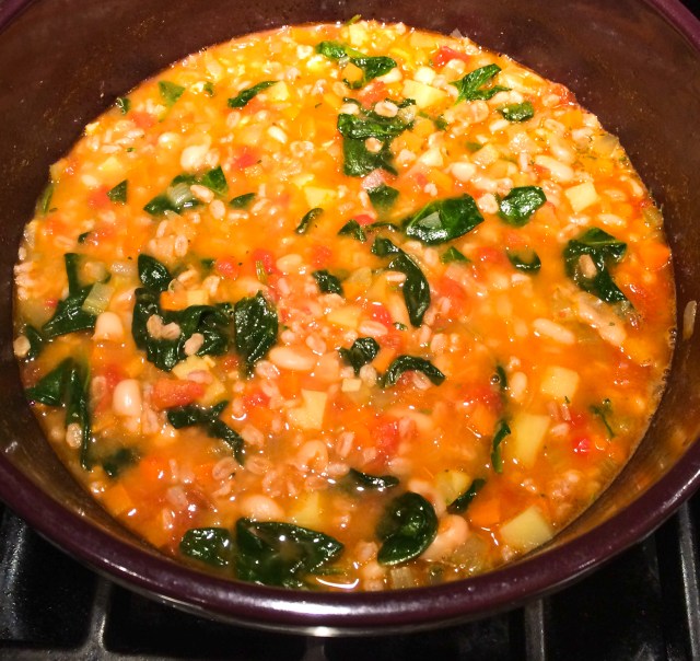 Farro Spinach Cannellini Zuppa