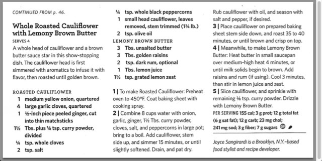 VT Roasted Cauliflower