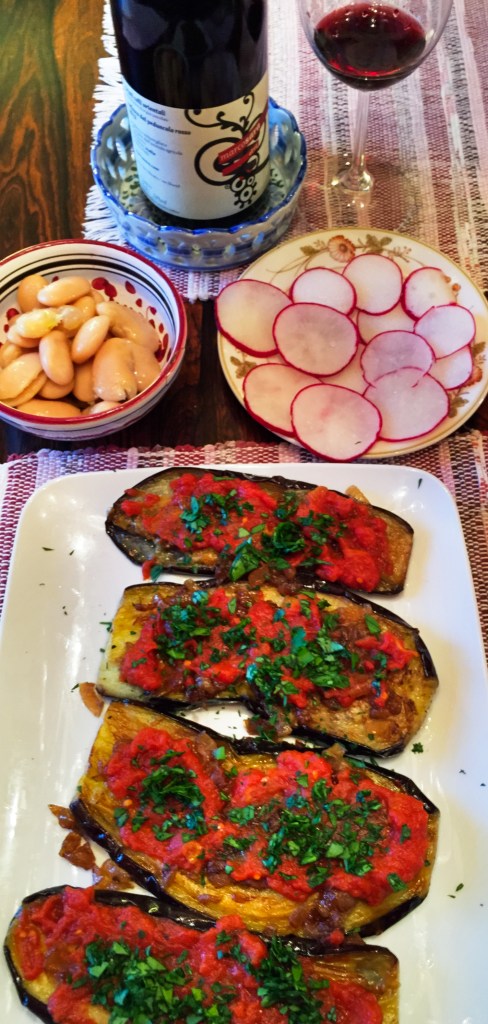 dinner table with Refosco