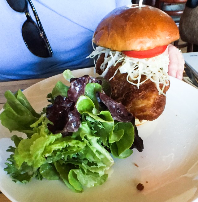 Fish Sandwich and fixins