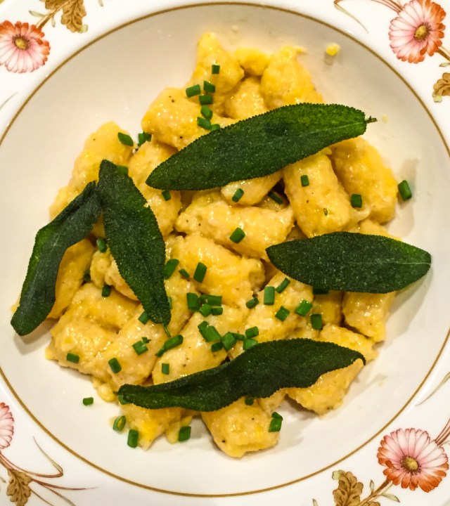gnocchi with fried sage leaves