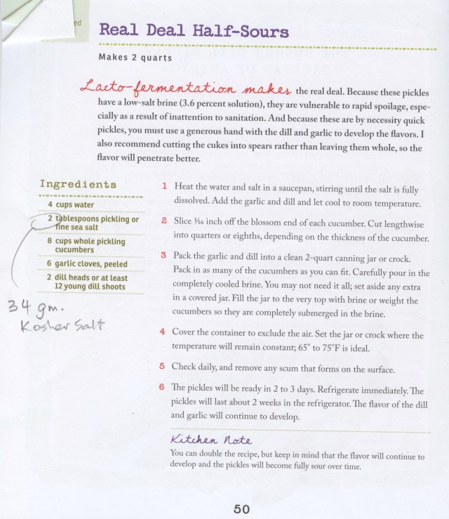 pickles - dill recipe