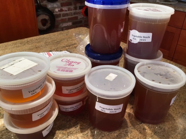 8.5 quarts veggie stcok