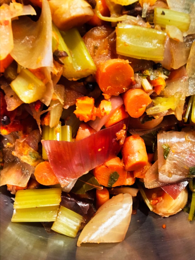 compost from veg stock