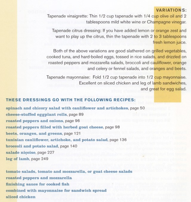 tapenade vinaigrette