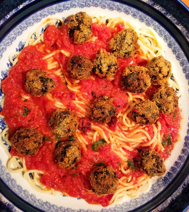eggplant-polpette-with-spaghetti-and-sauce